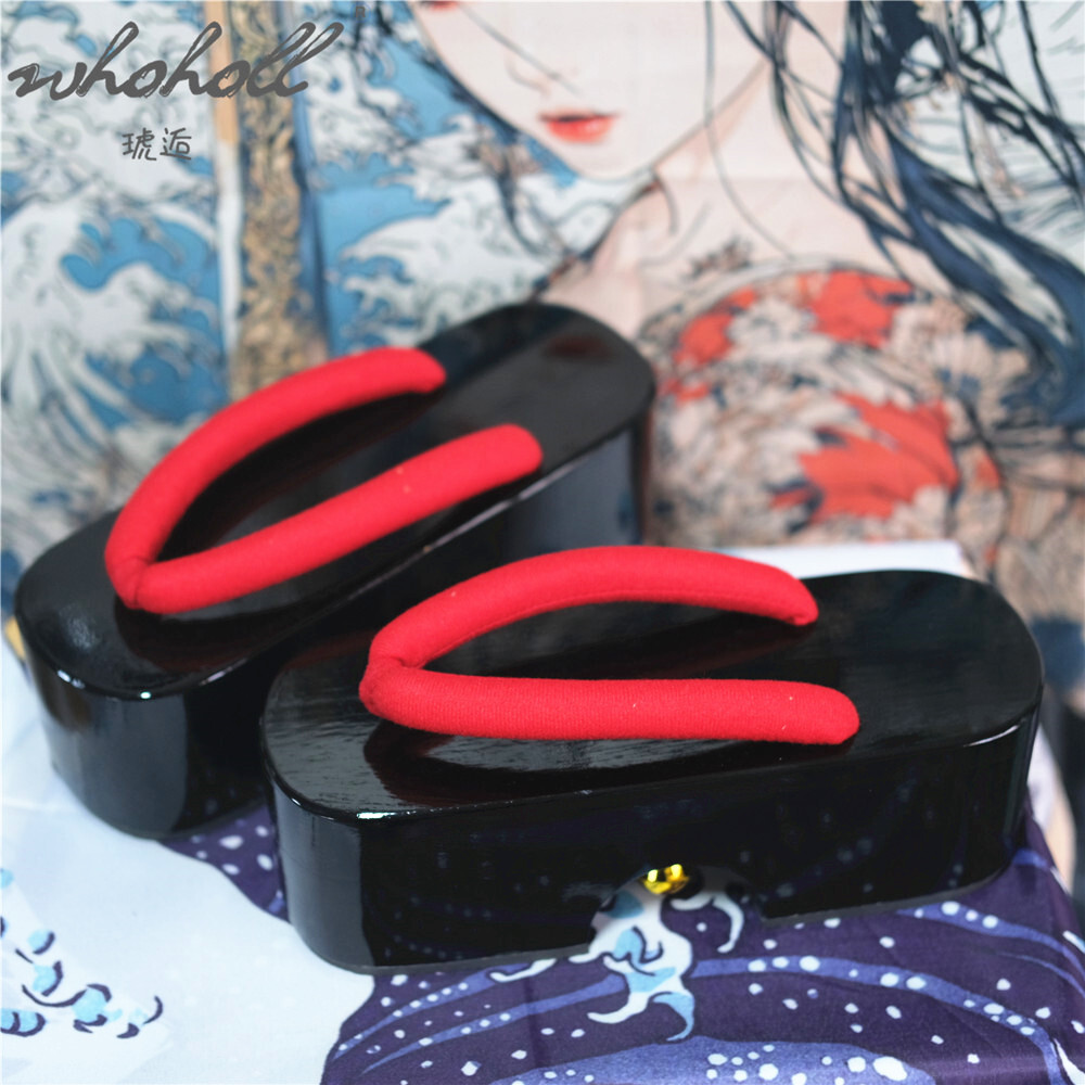 Geta Wooden Sandal - ฤดูร้อนผู้หญิง Flip Flops ญี่ปุ่น Geisha Bell