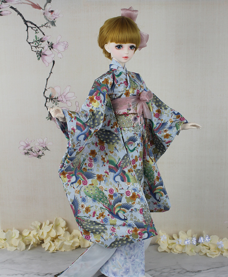 Japanese For Lifestyle - ชุดกิโมโนญี่ปุ่นยูกาตะสำหรับตุ๊กตา BJD/SD MSD SD13 ขนาด 1/6