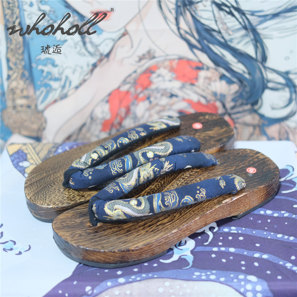 Geta Wooden Sandal - Man ไม้ Clogs รองเท้าแตะผู้หญิงญี่ปุ่น Geta ชุดคอสเพลย์รองเท้าแตะ
