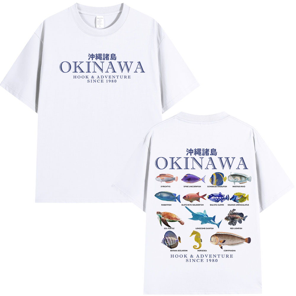 Okinawa Ocean Fish T เสื้อ Sea - Japanese Women Lifestyle บทวิจารณ์และราคา
