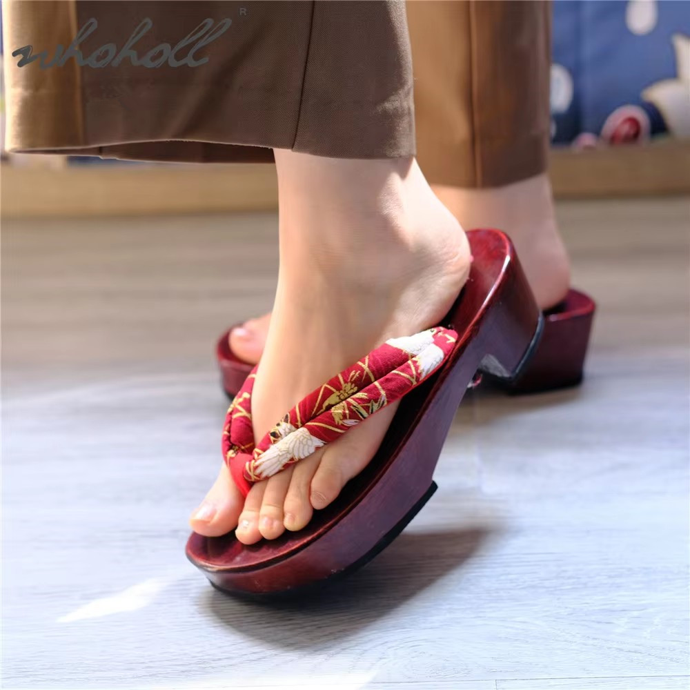 รองเท้าเกต้าญี่ปุ่นสำหรับคอสเพ - Geta Wooden Sandal บทวิจารณ์และราคา