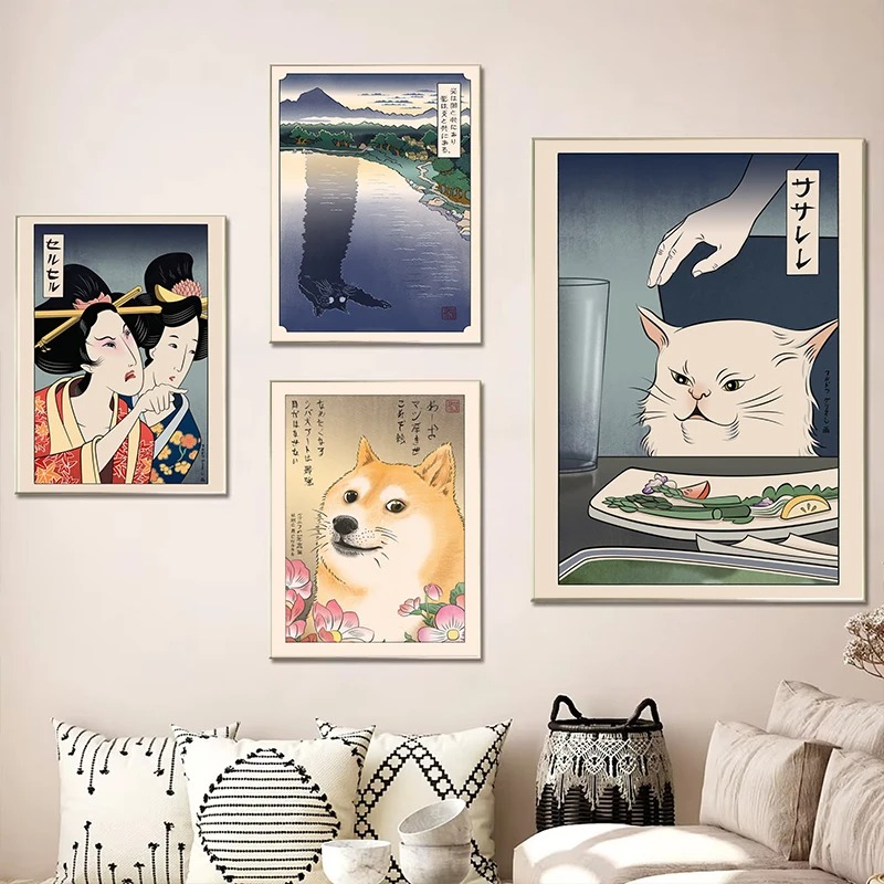 ญี่ปุ่น Ukiyoe สไตล์โปสเตอร์พิ - Japanese Women Lifestyle บทวิจารณ์และราคา